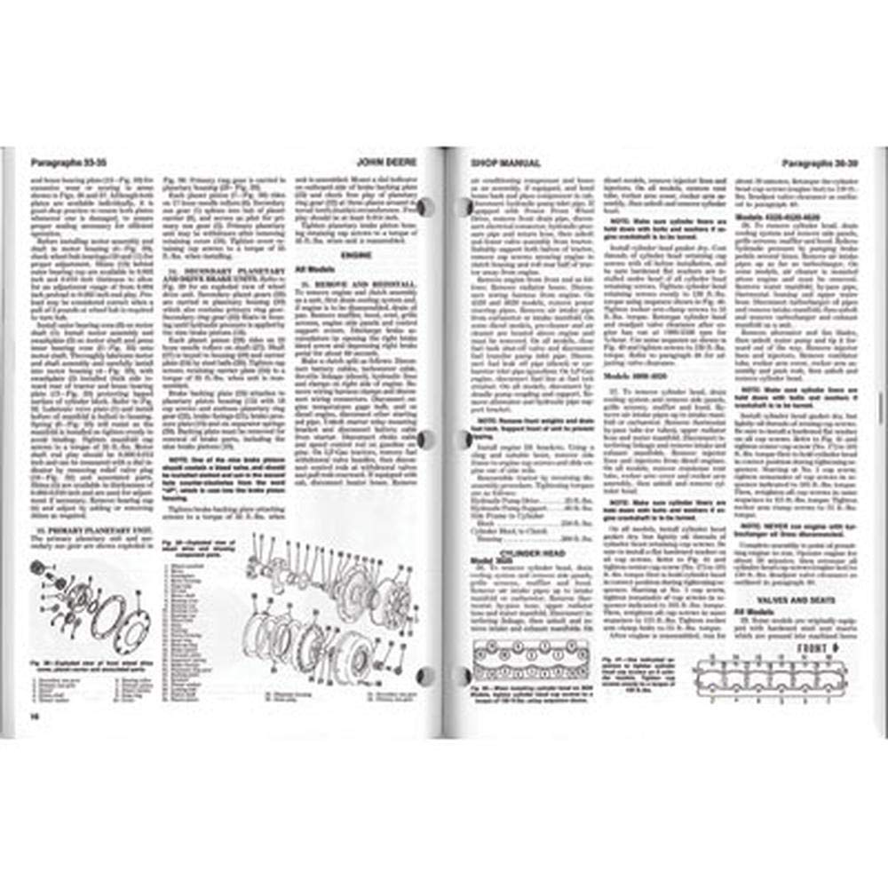 RAParts JD203 Fits John Deere 3010 3020 4000 4010 4020 4320 4520 4620 5010 5020 6030 Manual