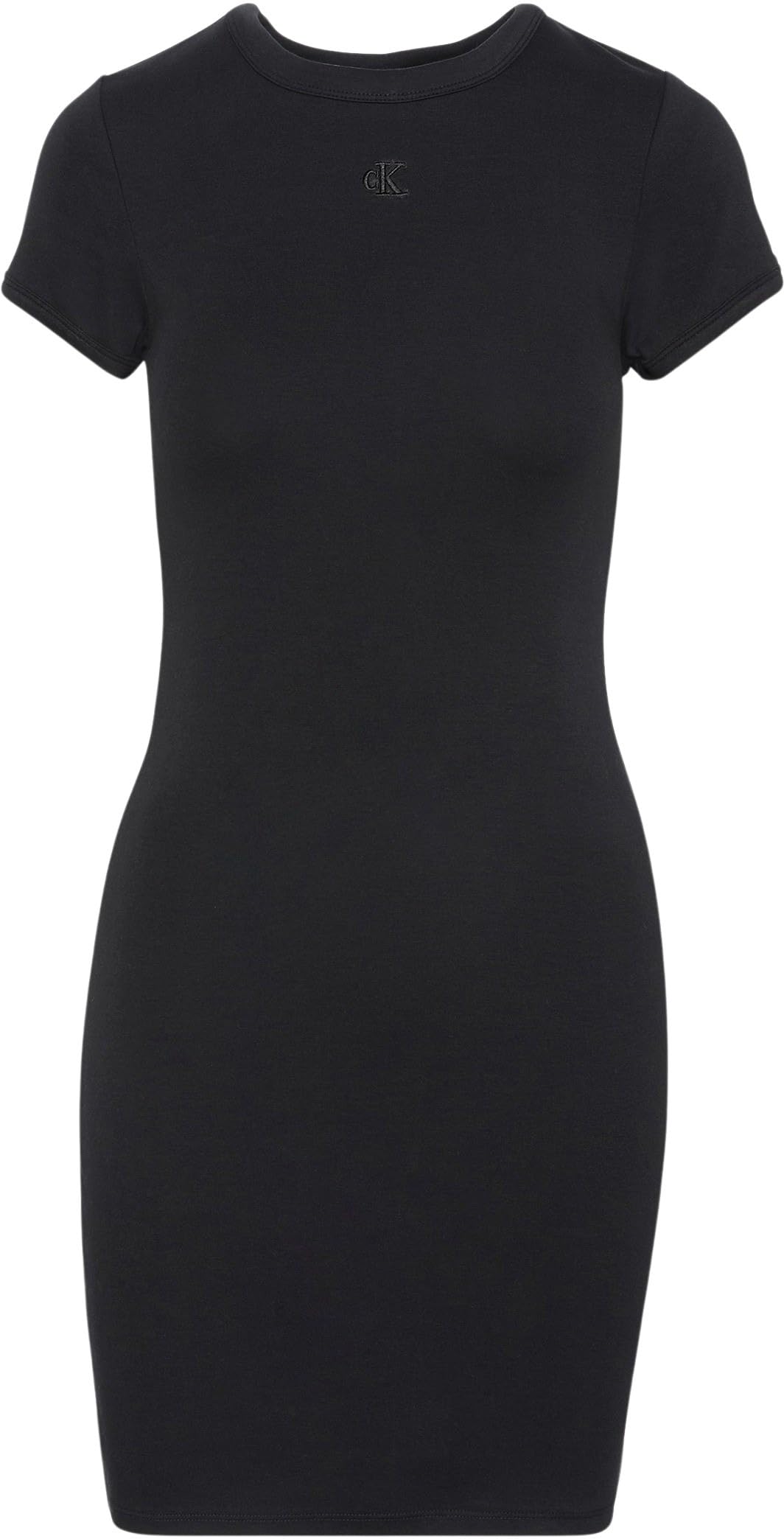 Calvin Klein Damen T-Shirt Kleid Mini mit Rundhalsausschnitt