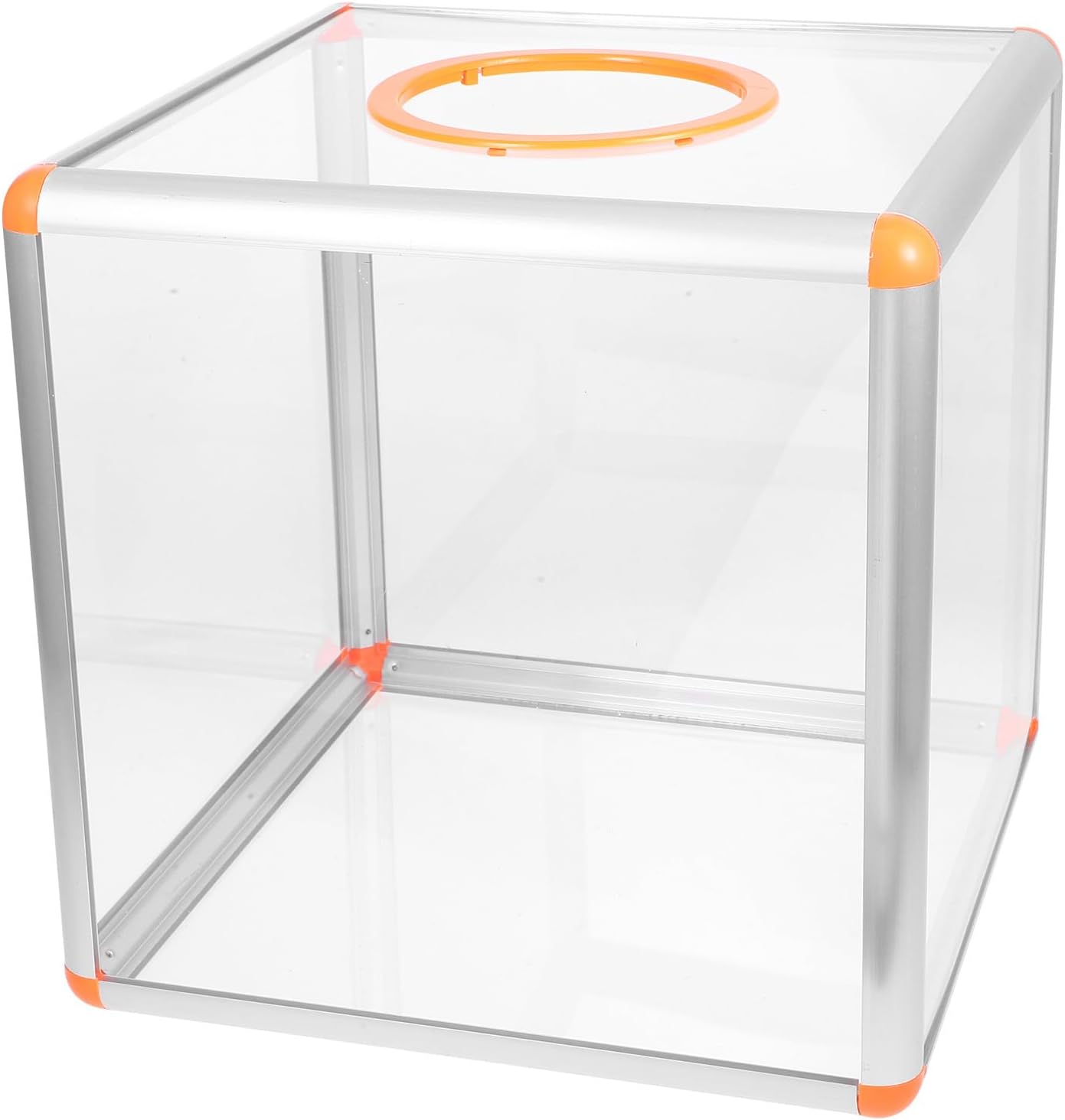 OUNONA Raffle Box 25x25cm Multi-function Lottery Ticket Holder Donation Ballot Comment Box for Business Events and Party Games