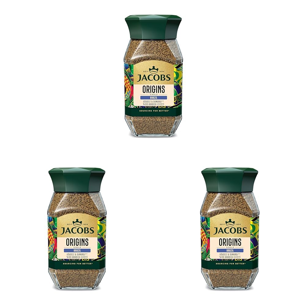 JACOBS Brezilya Origin Granül Kahve 95G (3 paketi)