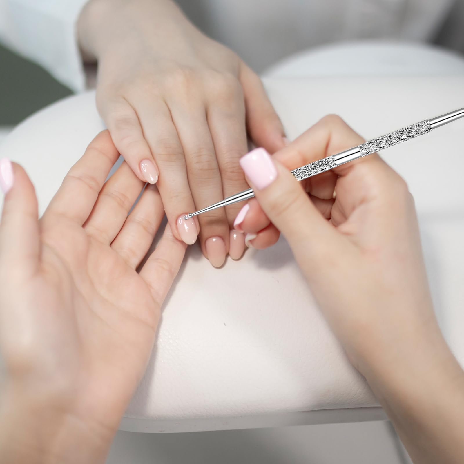 Tyqour Zestaw 4 sztuk pisaków w kropki, ze stali nierdzewnej, do malowania kropek, do manicure w kropki, wiele rozmiarów, do malowania paznokci