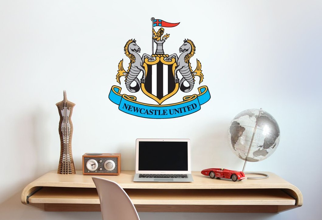 Beautiful Game Newcastle United Football Club Crest Wall Sticker Official Merchandise (60cm)