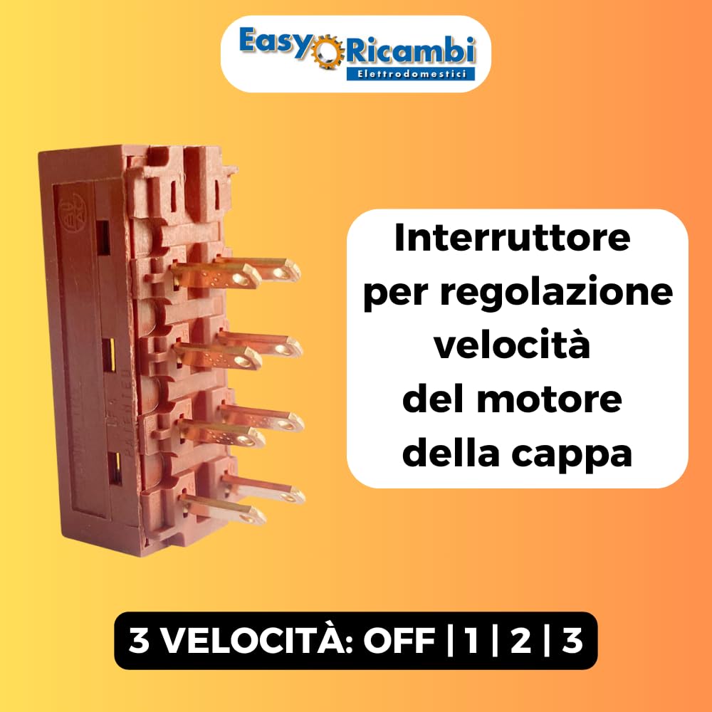 Interrupteur 2 Positions 0-I Pour Hotte De Cuisine - Compatible Elica, Faber, AEG, Candy Et Plus
