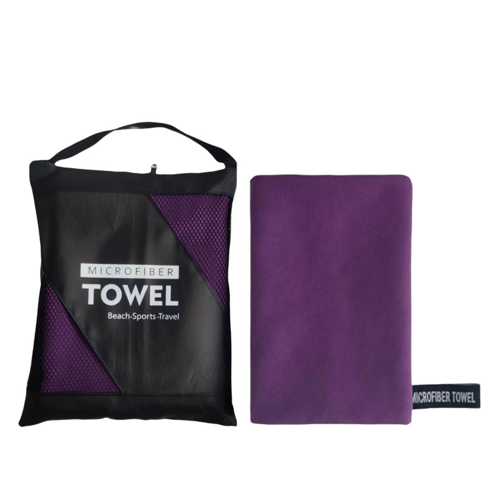 GMEqfhpOPS Beach Towel Oversized,Thick Sand Free Microfiber Quick Dry Towel 31.5”x71”, Super Absorbent Soft Swim BeachTowels for Men, Women Towels Bath(Purple)