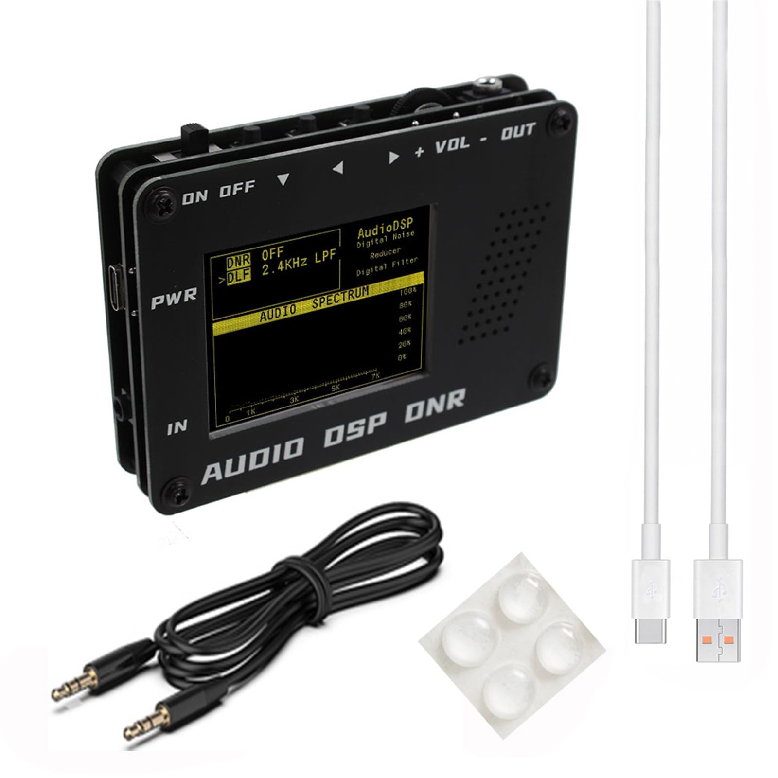Noise Reducer DNR Digital Filter SSB Ham Radio + Speaker Improve Clarity for Radio Receiver Noise Reducer