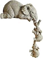 Escultura de resina de elefante, estátua de animal decoração de casa escritório sala de estar estante resina ornamento decorativo ornamento criativo