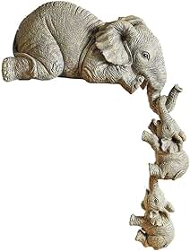 Escultura de resina de elefante, estátua de animal decoração de casa escritório sala de estar estante resina ornamento decorativo ornamento criativo