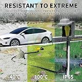 POWGRN Zewnętrzny przedłużacz RV/EV 50 A 30 stóp z uchwytem uchwytu, wytrzymały elastyczny kabel zasilający o średnicy 6/3+8/1, STW 4-pinowy, wodoodporny, z