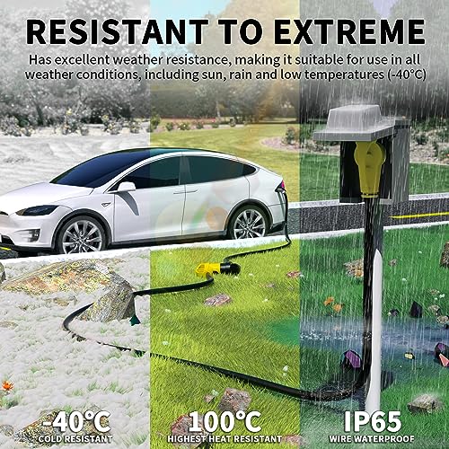 Image of POWGRN 30 Amp RV Extension Cord 25 FT, RV Power Cord 30 Amp Waterproof | TT-30P /TT-30R, 25Feet STW 10AWG 125V 3750W, RV Power Cord with Cable Organizer, Outdoor 30 Amp RV Plug for Camper, ETL Listed