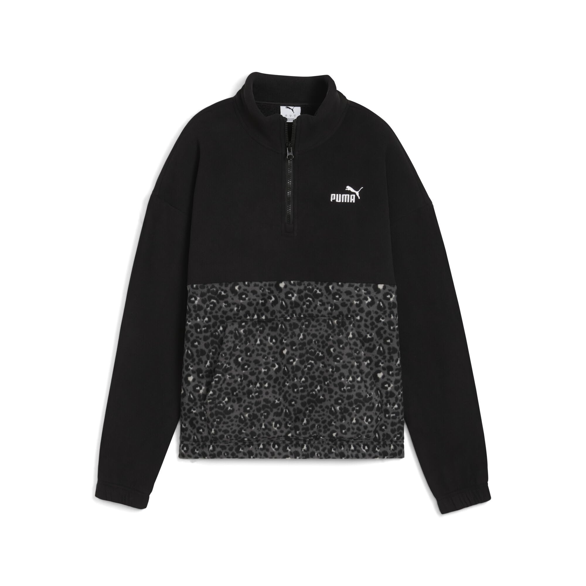 Puma ESS Graphic Animal Relaxed Half-Zip Crew