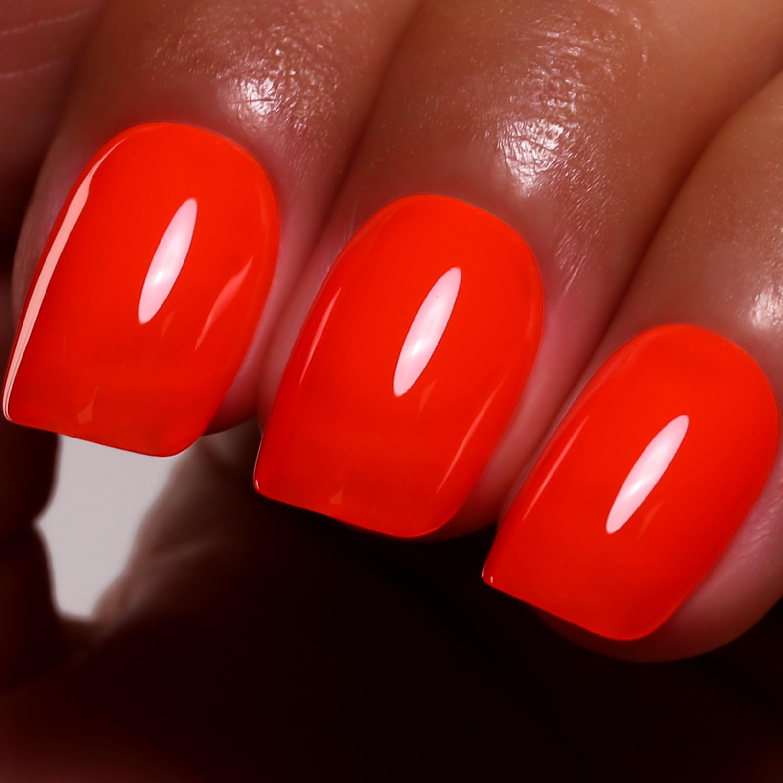 Ozzeal Gel Polish - 0.5 Fl Oz Bright Coral Orange UV LED Soak off Nail Polish for Spring Summer Manicure Salon DIY Art — view 54