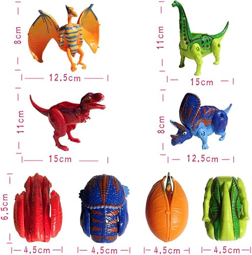 Miniatura 3 de Paquete de 4 huevos para incubar diferentes juguetes de dinosaurio para niños de más de 3 años, huevo mágico que eclosiona, juguete de dinosaurios