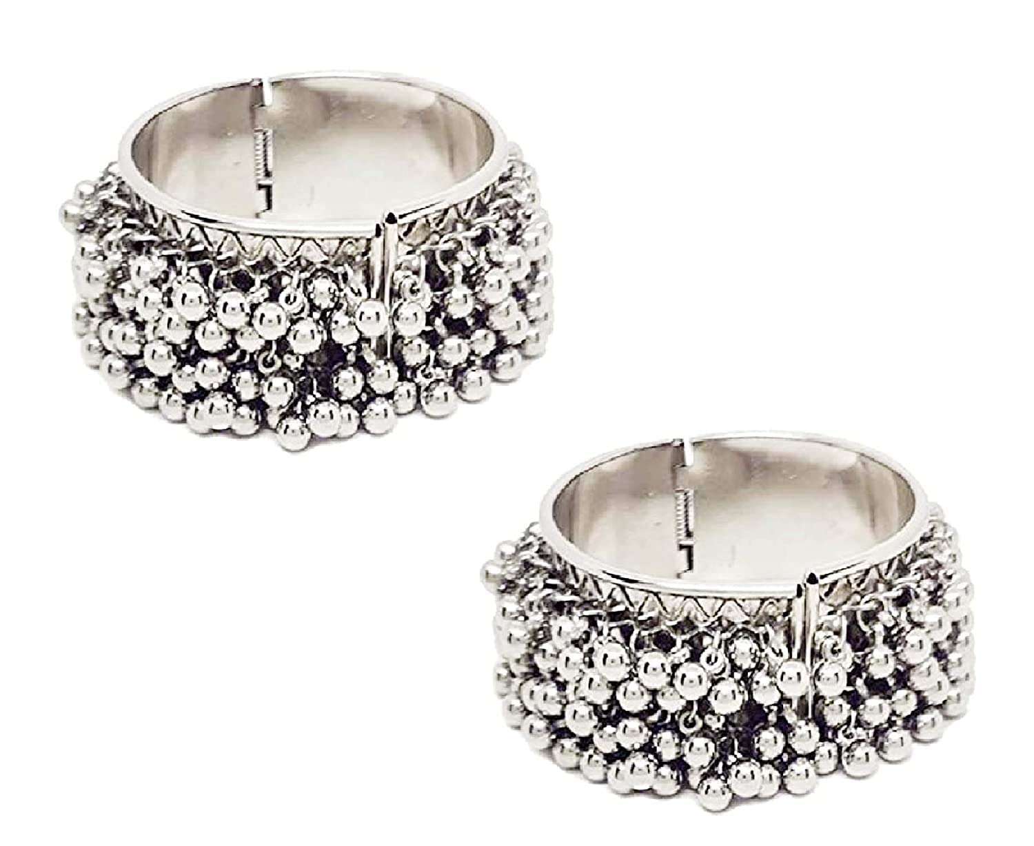 Total Fashion Adjustable Silver Oxidised Ghungroo Bangle 1 Pairfor Women/Girls (B0BS697QG5) Amazon Price History, Amazon Price Tracker