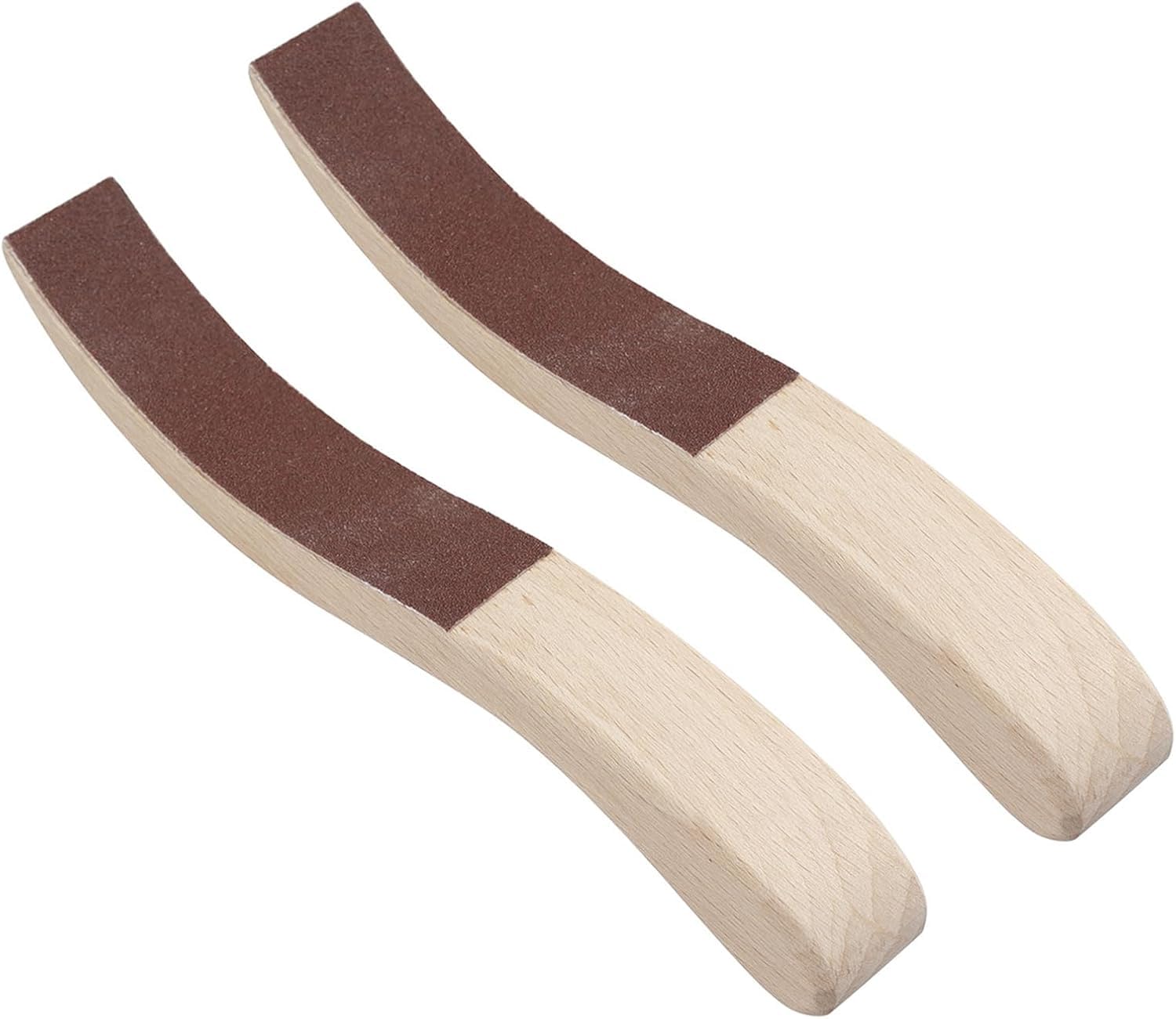 2 Pcs Piano Hammer Sandpaper File Tool,Piano Hammer Sandpaper File Sanding Stick Wood S Shape for Piano Board Felt,Piano Repair Tool Easy to Use