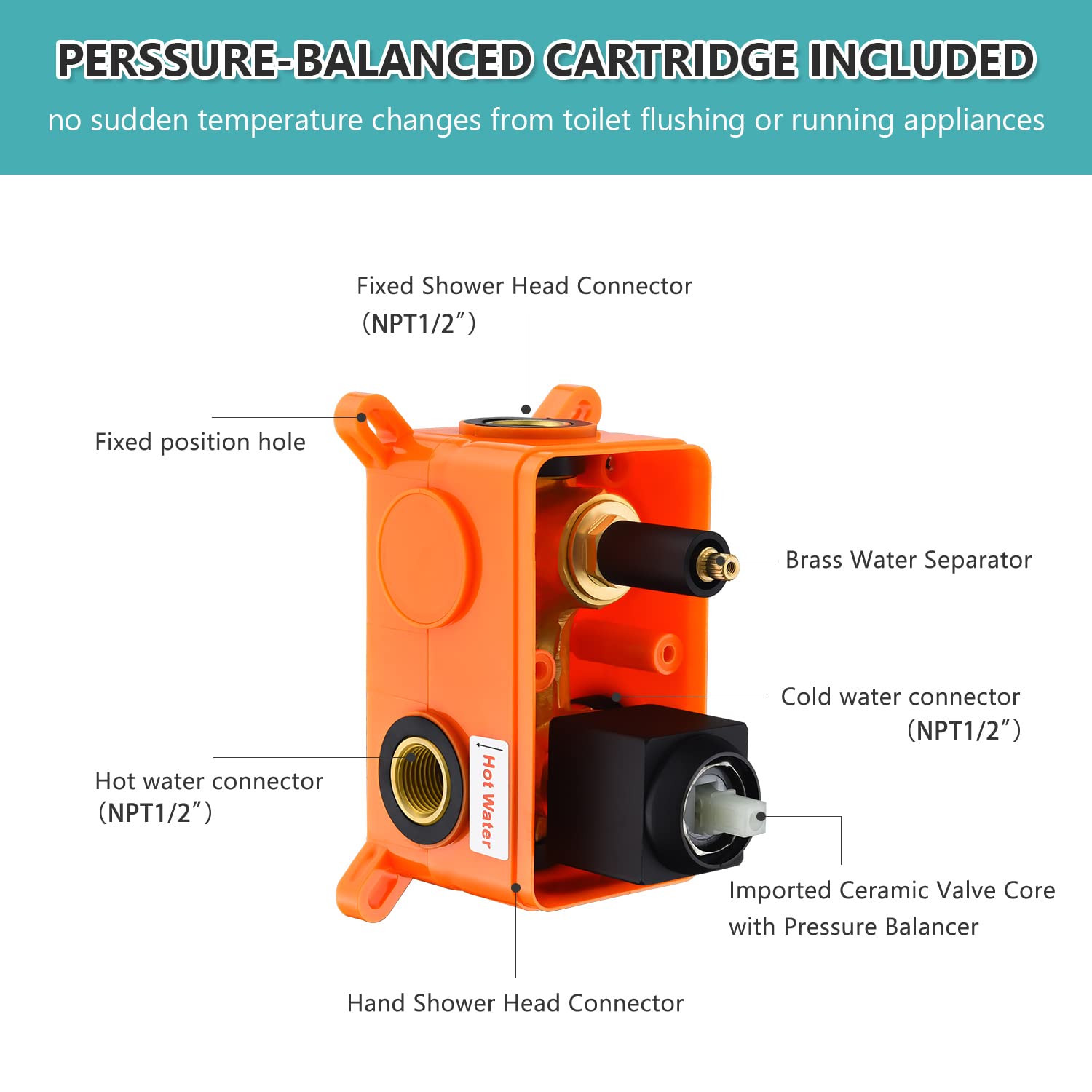 Shower Faucet Set Complete/Shower Systems with Rain Shower and Handheld
