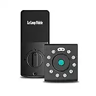 LELOUPFIDELE Smart Lock – Keyless Entry Door Lock with Keypad Deadbolt, Fingerprint & Anti-Peek Code, Compact Design, Auto-Lock, Easy Install for Home//Office (Satin Nickel)