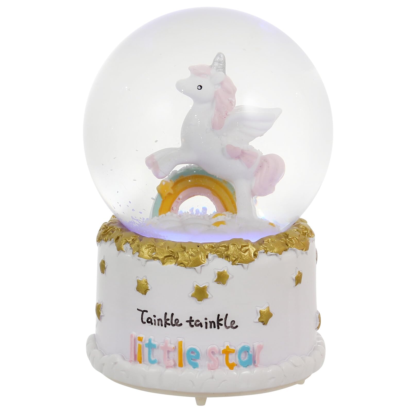 Uonlytech Sfera di Cristallo Musicale da Scrivania in Resina e Vetro