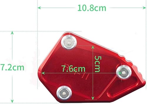 Miniatura 2 de Para BMW Motocicleta Kickstand R 1200 GS R1200GS R 1200GS ADV Adventure 2008 2009 2010 2011 2012 Soporte lateral Ampliar Extensión Trípode extendido