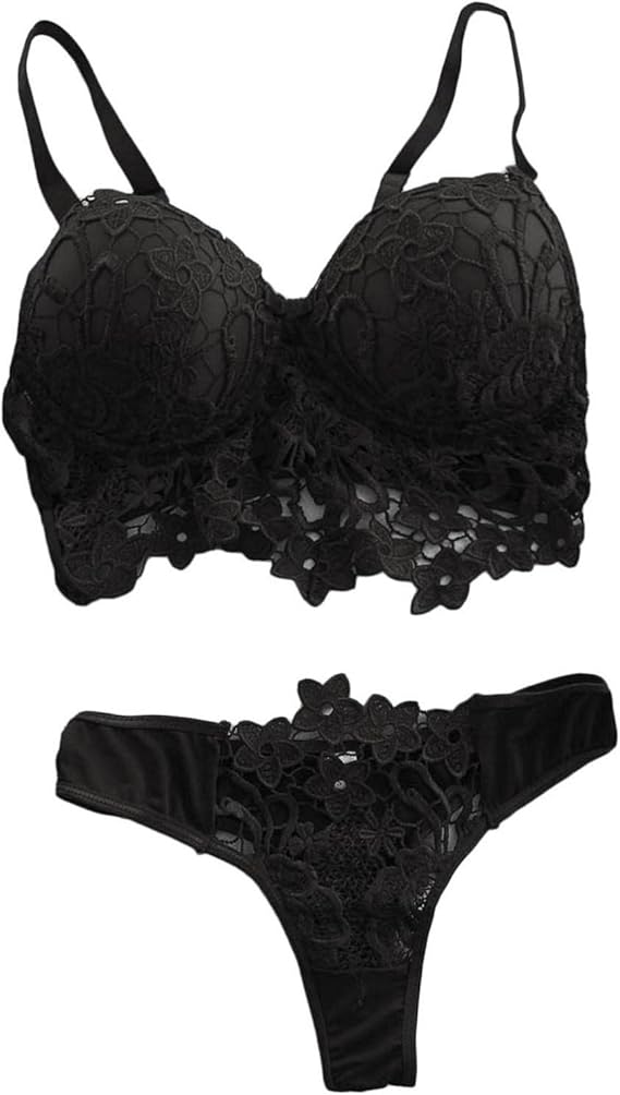Amazon Ramiter 盛りブラ ブラセット ブラジャー 大きいサイズ 脇高 ショーツ セット 谷間へ導く ランジェリー レース レディース 女性 下着 可愛い セクシー 着け心地良い 谷間メイク 美胸 セット 通販