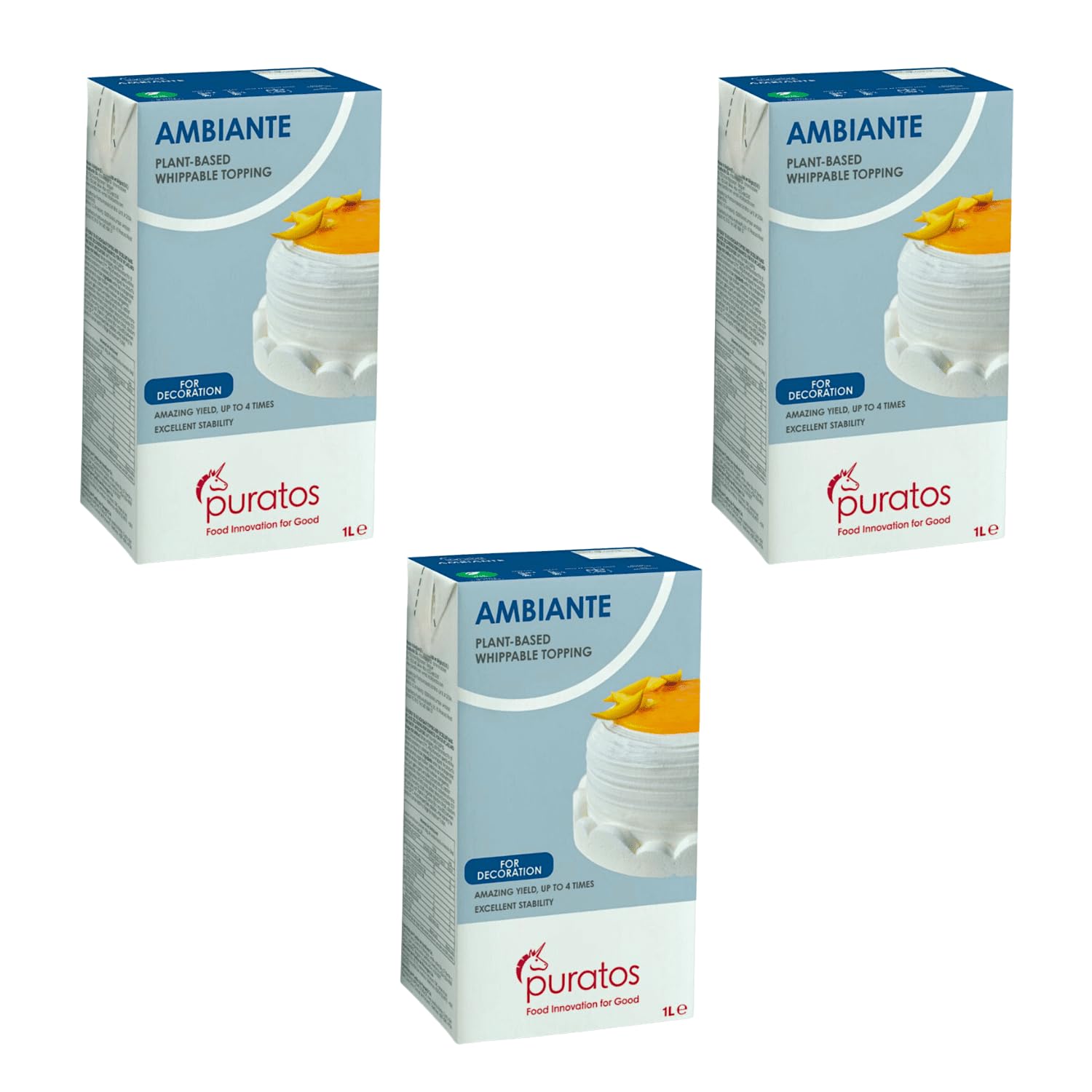 Nata vegetal Ambiante de 1 L, Puratos (Pack, 3, unidad)