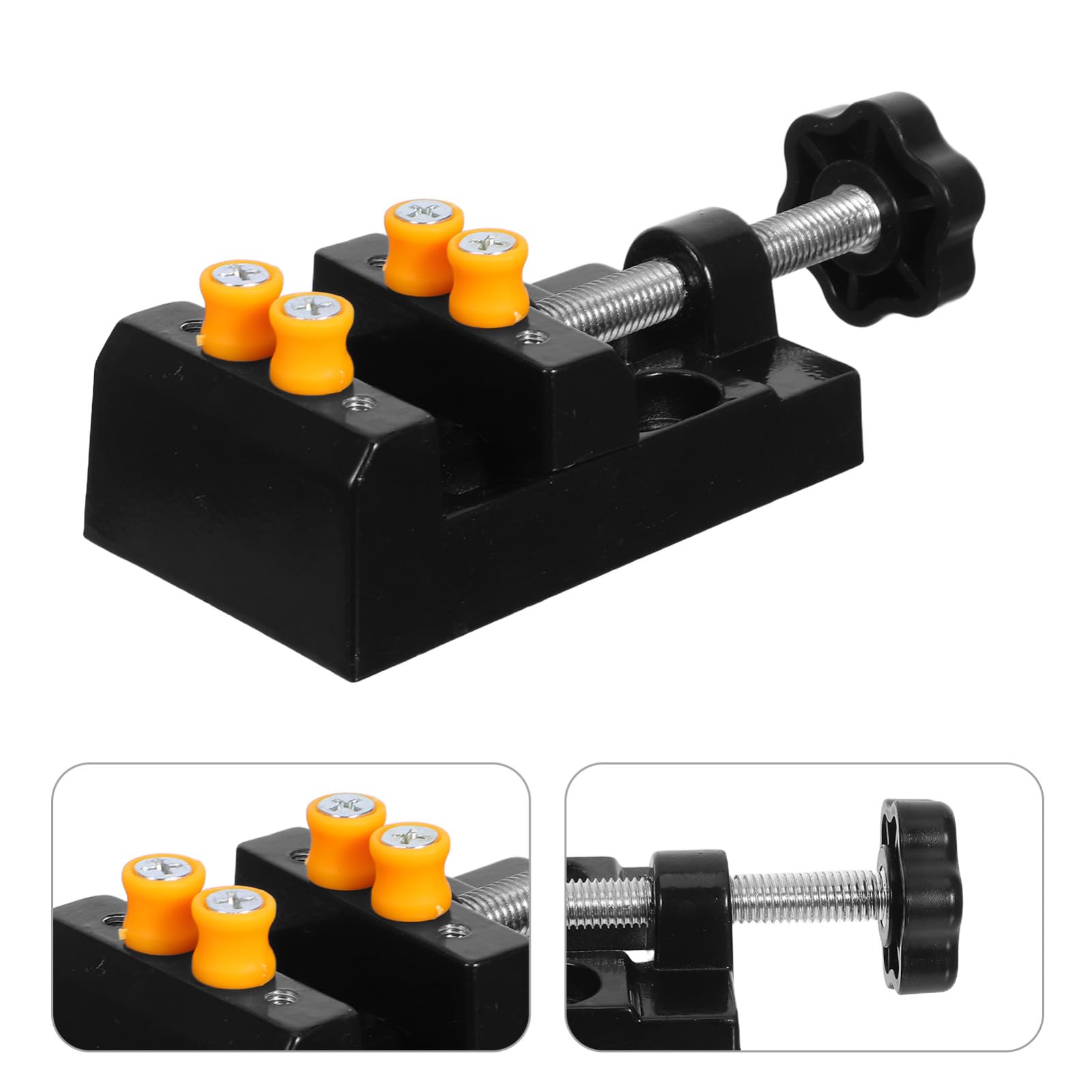 Ciieeo 3pezzi Mini Morsetto Da Banco Portatile Mini Morsa Da Tavolo Apertura Parallela Strumento Di Presa Stabile Per Riparazione Orologi Artigianato e Lavorazione
