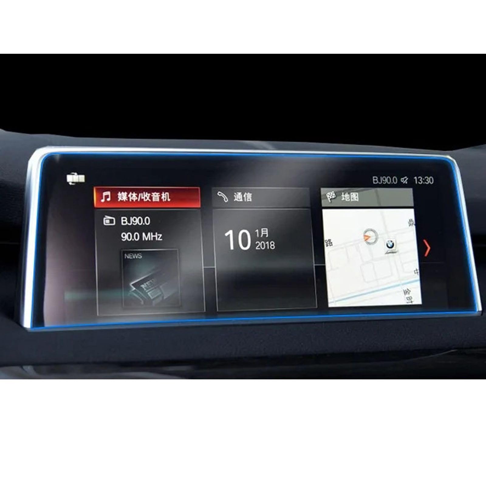 Pellicola Protettiva in Vetro temperato per Console Centrale per Auto, per BMW X5 X6 F15 F16 2014-2018 Accessori per Auto