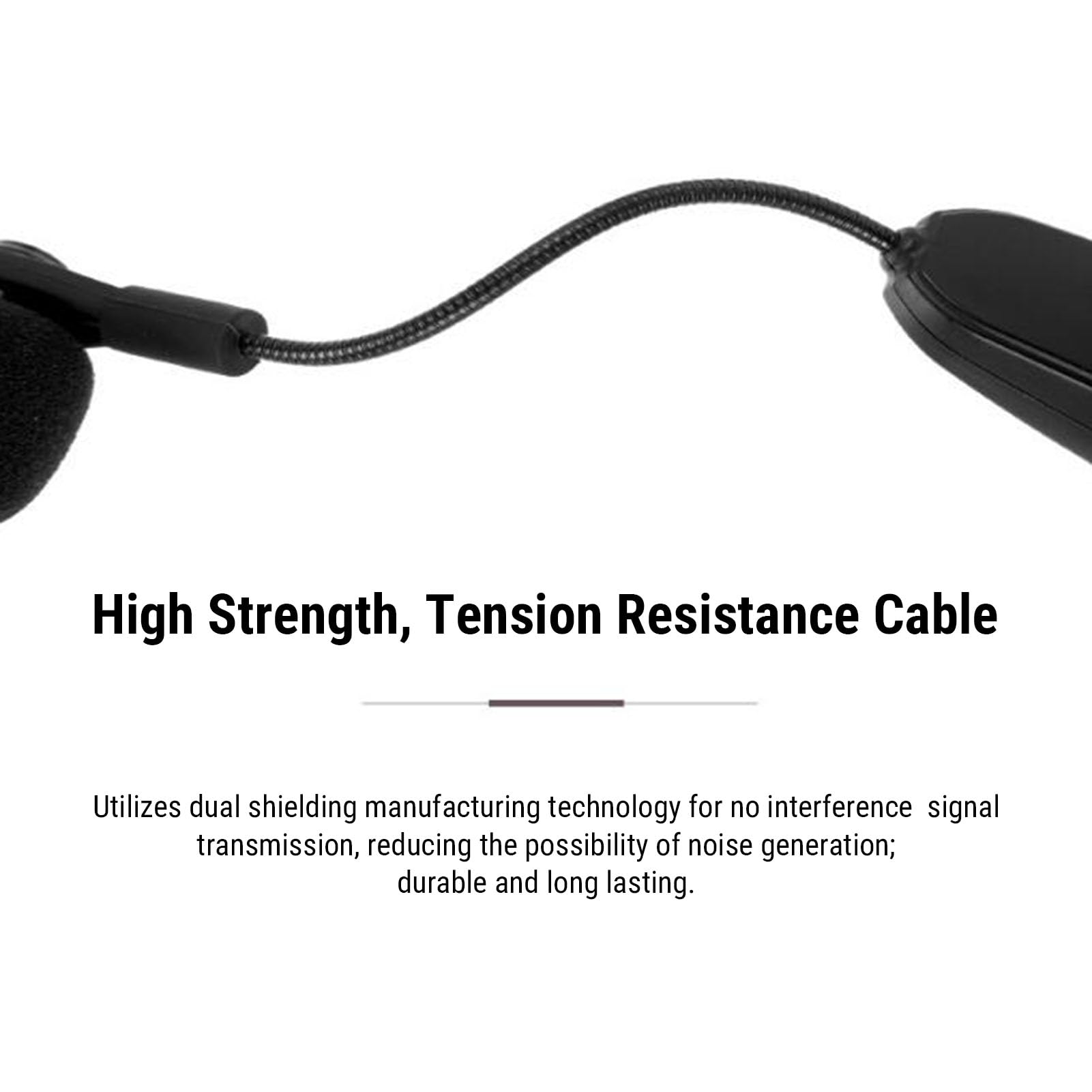 Vikye Microfono Wireless per Fisarmonica, Doppio Microfono per Strumento UHF con Pickup a 360 Gradi con Ricevitore a Lungo Raggio da 30 M e Durata della Batteria di 6 Ore, per
