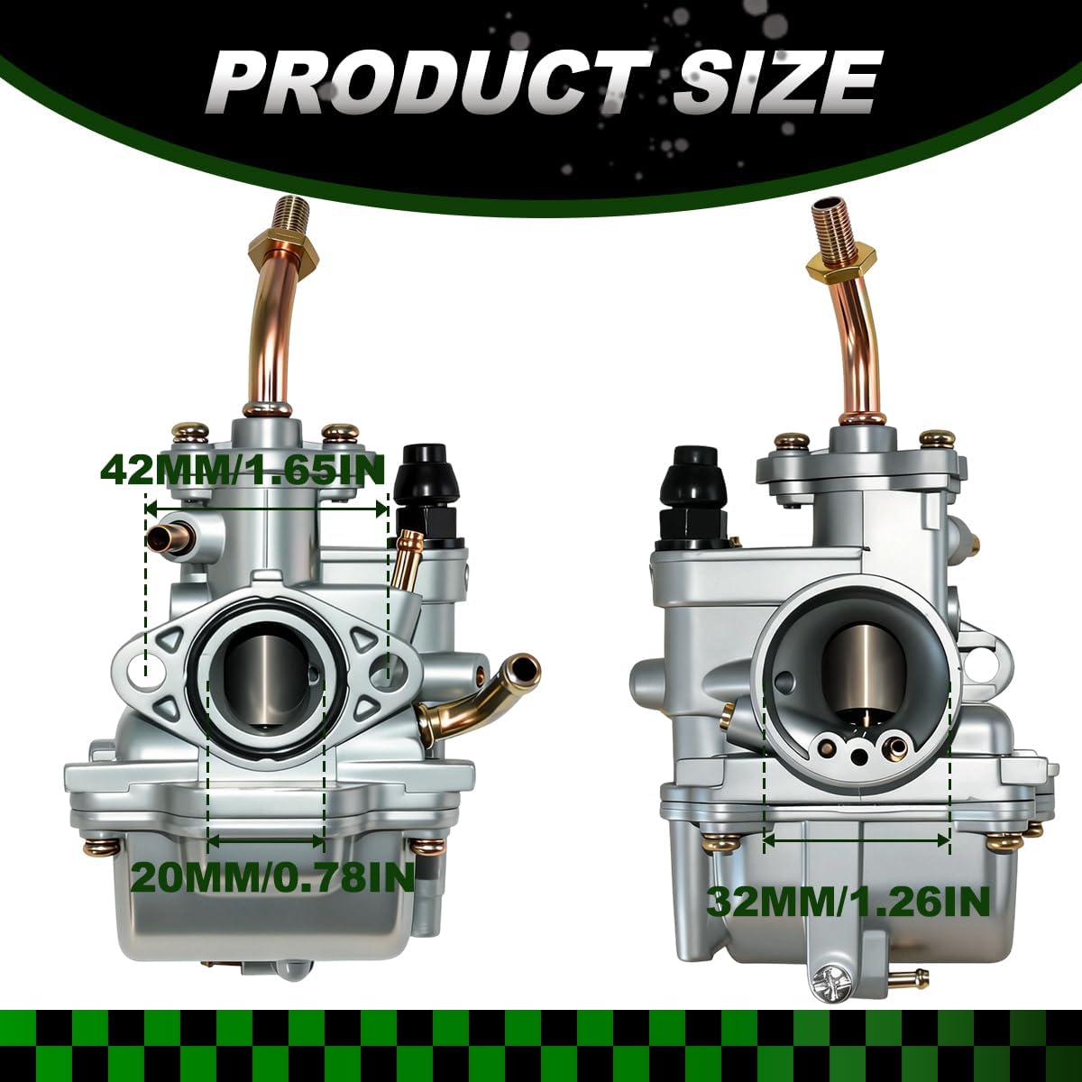 TTR90 Carburetor Fit for Yamaha TTR 90 TTR90 2000-2003 TTR90E 2003-05 TTR90EV 2006 TTR90EW 2007 Carb with Air Filter and Fuel Switch Valve Petcock Replaces 5HN-14101-00-00