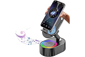 Wireless Induction Audio Bluetooth Speaker | 5-in-1 Phone Holder with 3000mAh Battery