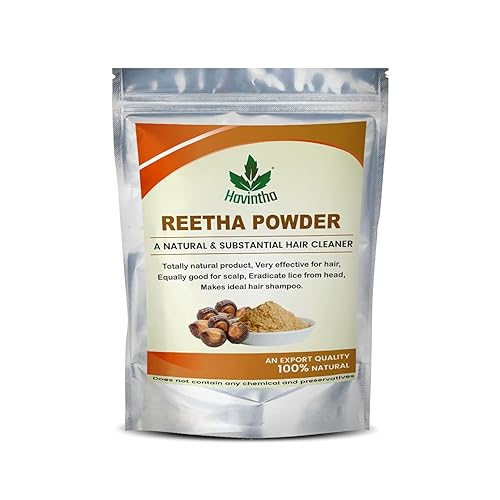 Havintha Natural ReethaJabón Nuez Polvo para el cabello 8.8 oz - 250g