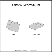 Vista 5 de Madison Park Juego de funda de edredón de chenilla acolchada 100% algodón, moderno y lujoso para todas las estaciones, con fundas a juego