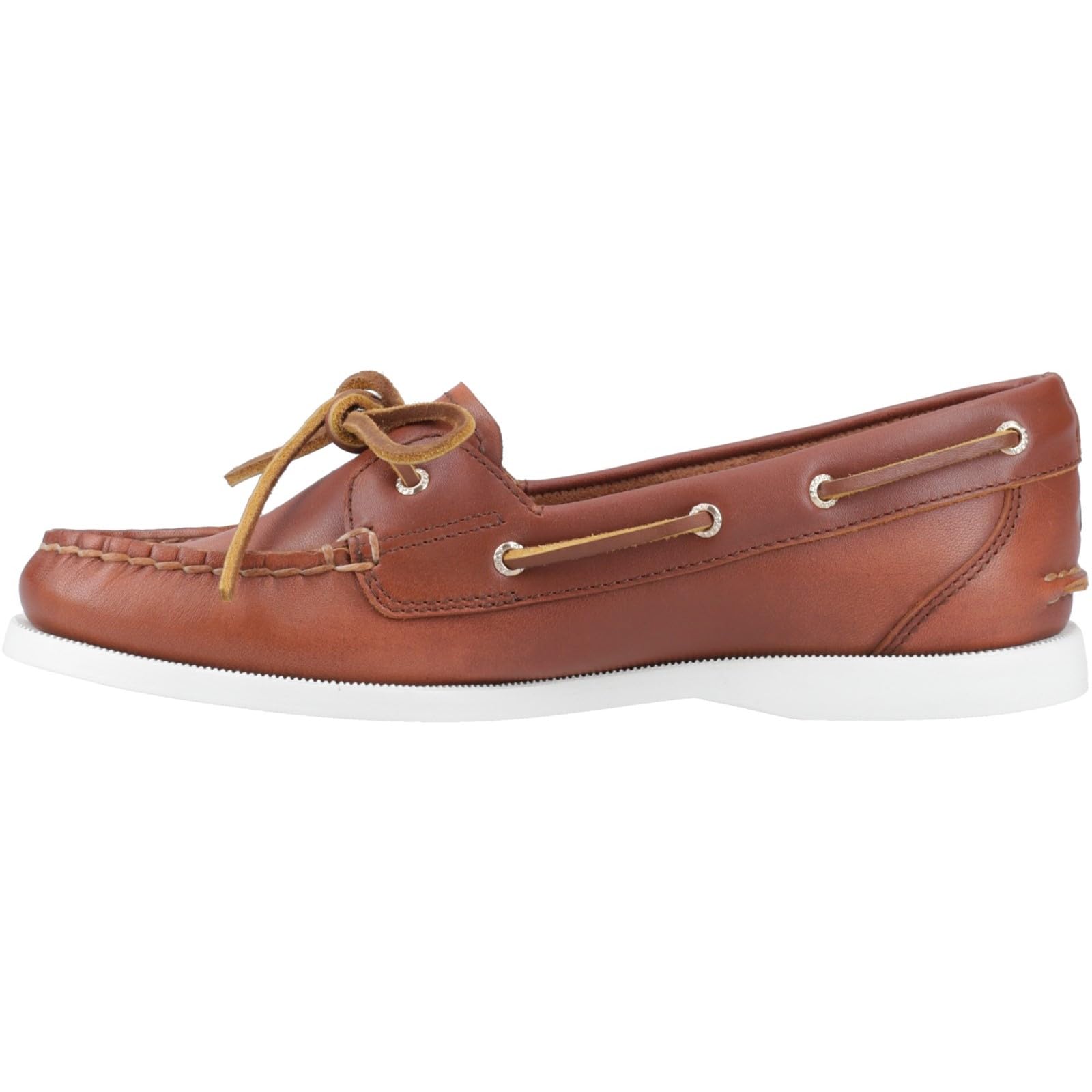 Sperry Female Authentic 1 Eye Boat Shoe, Brown, 3.5