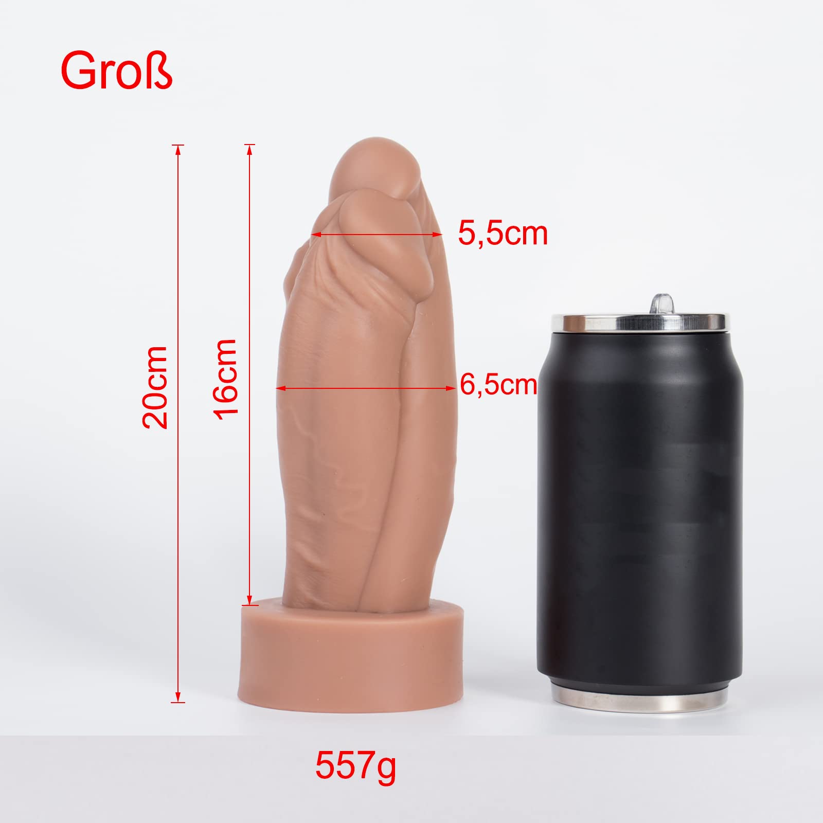 Mostro Plug anale Dildo anale Butt plug Silicone Realistico Dilatatore ano spesso con ventose Stimolatore del punto G della prostata Masturbazione Giocattolo sessuale per uomini Donne Principianti(L)