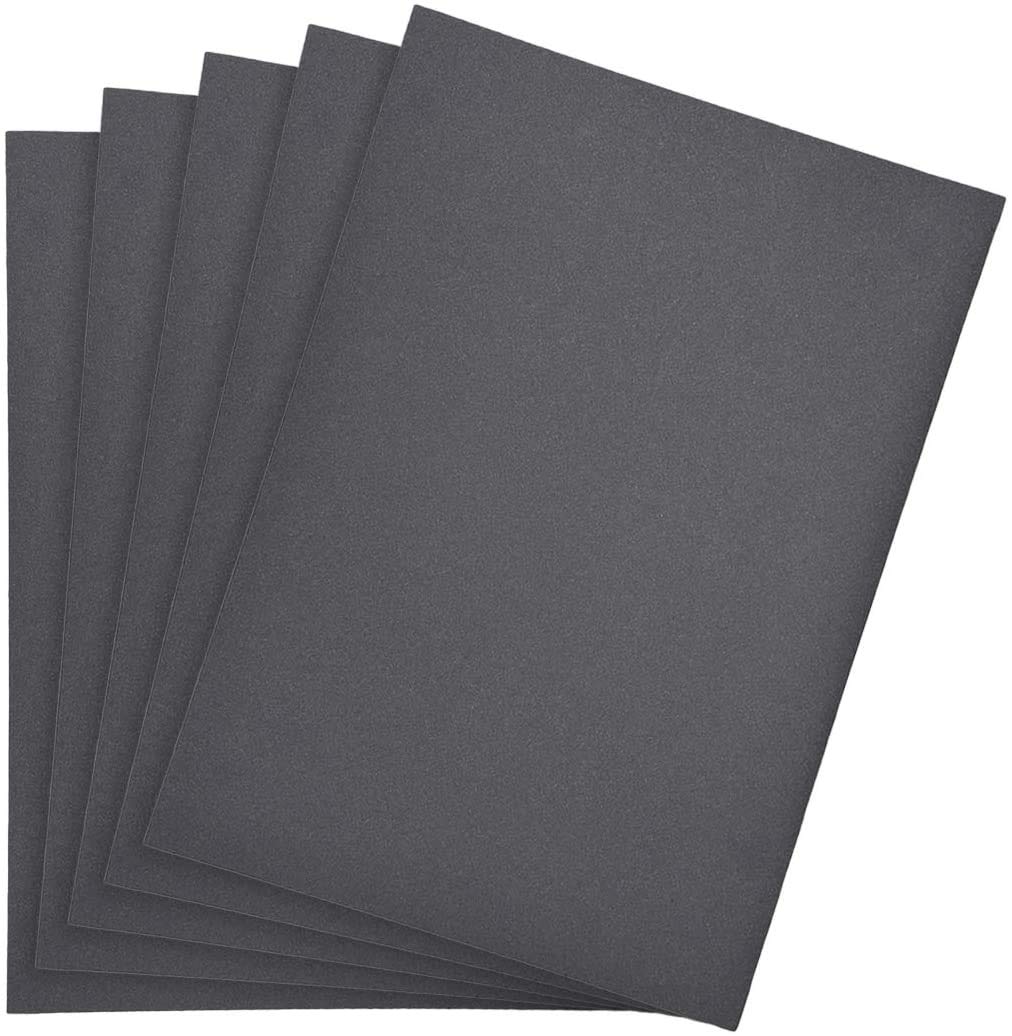 Utoolmart500 Grits Sanding Sheets 9" x 11" Wet Dry Silicon Carbide Sandpaper for Wood Furniture Metal Automotive Polishing 5pcs