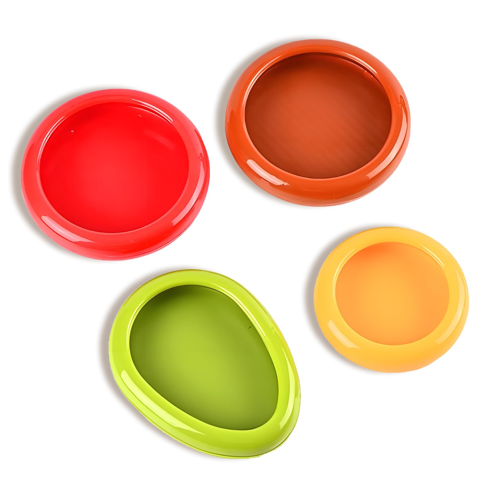 Zbkjyilf Multicolor Silicone Fruit Storage Box,4Pcs Vegetable Storage Container, Reusable Agricultural Product Preservative For Refrigerators, Onion Storage Containers, Avocado Preservatives, Tomato Preservatives