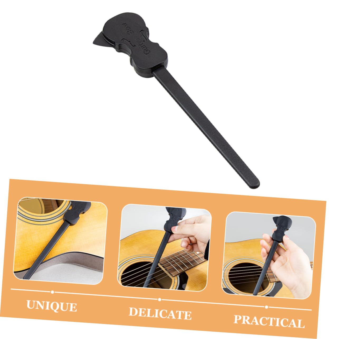 Toyvian 4 de Guitarra para Guitarristas Acústicos. Accesorio Versátil para Afinar Guitarras.