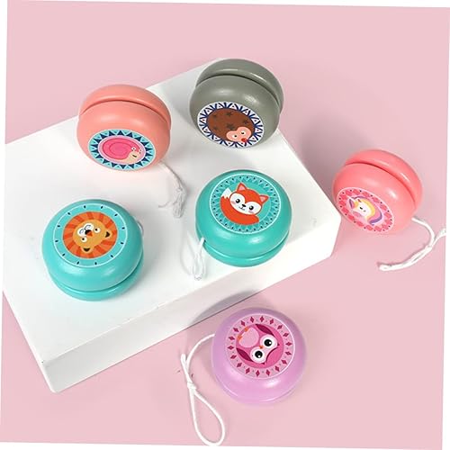 Miniatura 6 de 2 unids Juguetes para niños Yoyo para niños Principiante Yoyo Madera Yoyo Juguete Yoyo Juego de dibujos animados Yoyo Juguete Niños Yoyo Juguete -