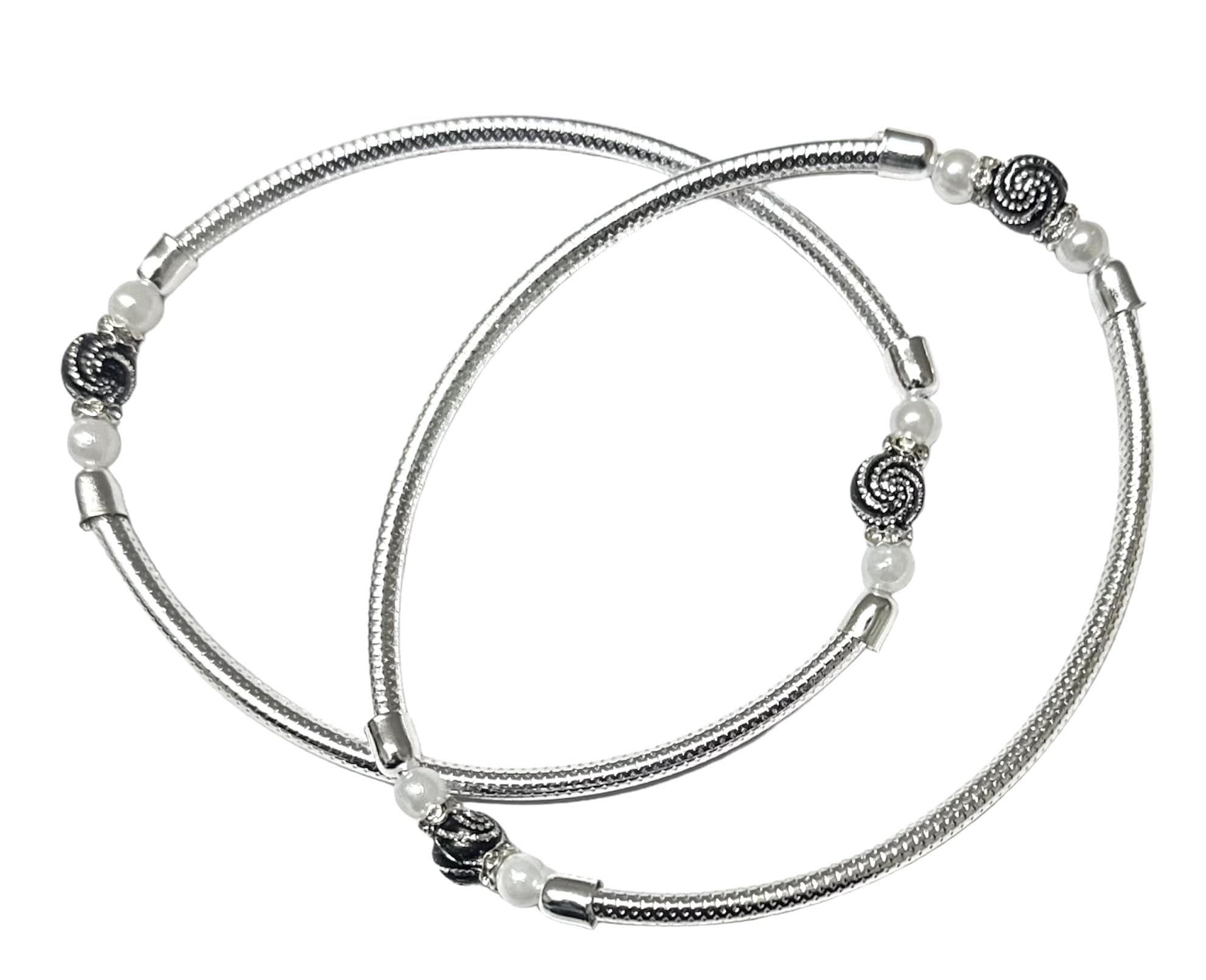 Frolics India Kada Style Elastic Glittering Beads Adjustable Alloy Anklet For Women And Girls (B0CWP136MD) Amazon Price History, Amazon Price Tracker