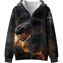 Zipper Up Hooded Sweatshirt for Boys 6-16Y Warm Fleece Lined Hoodies Long Sleeve Winter Jackets Sports Coat