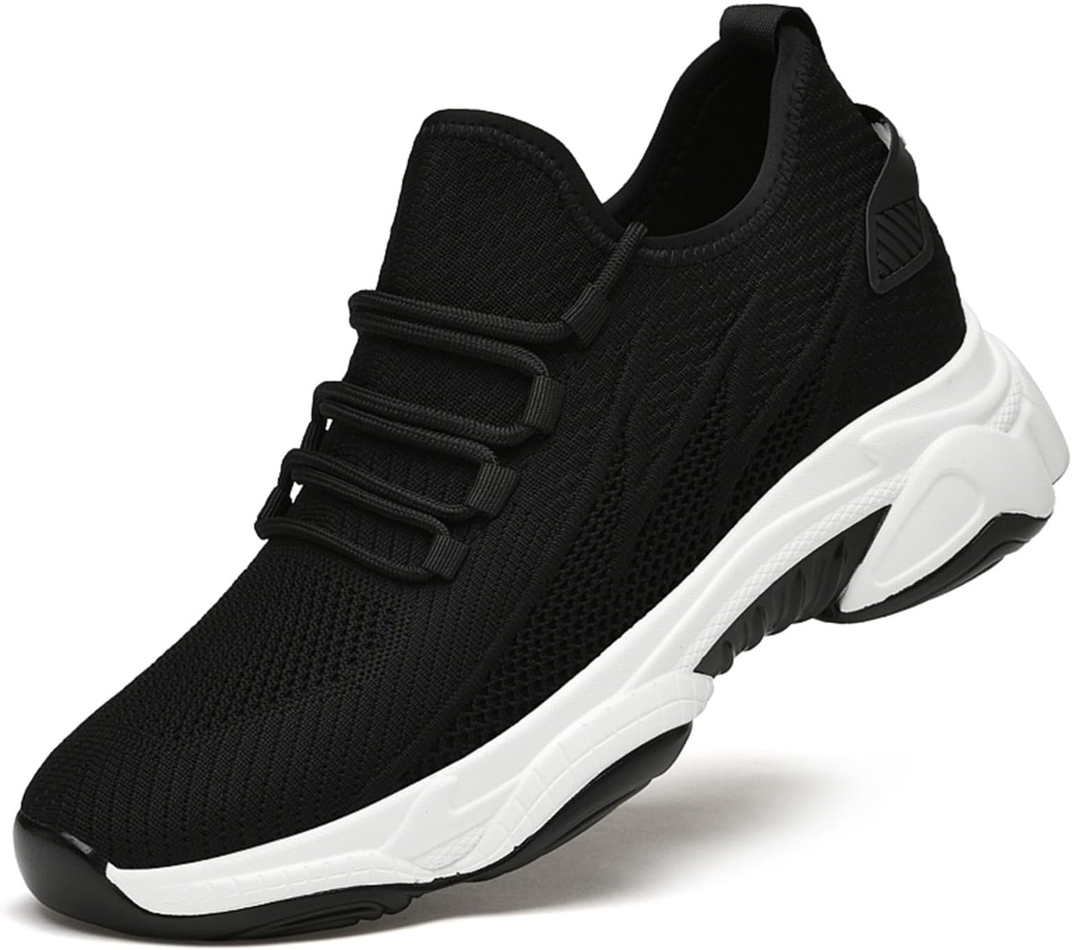 Men's Elevator Sneakers 3 inch Hidden Height Increase Breathable Mesh Lightweight Athletic Casual Shoes for Men