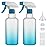 Hethyo Spray Bottles 16.9oz/500ml Plastic Spray Bottle for Hair Mist/Stream Empty Spray Bottle Heavy Duty Refillable Containers for Cleaning Solutions, Plants Gradient 2 Pack (Blue)