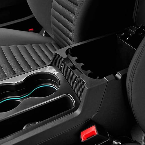 Miniatura 8 de Calcomanías de anillo circular para cerradura de puerta de coche, 4 unidades, para Dodge Challenger 2008-2014, accesorios de fibra de carbono,