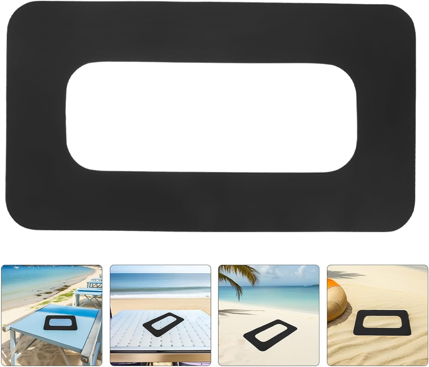3pcs Paddle Board Fin Box Connector Patch, Skeg Slot Seal Replacement for Sup Paddleboard Accessories, Holder Decal for Surfboard Tail Slot Repair