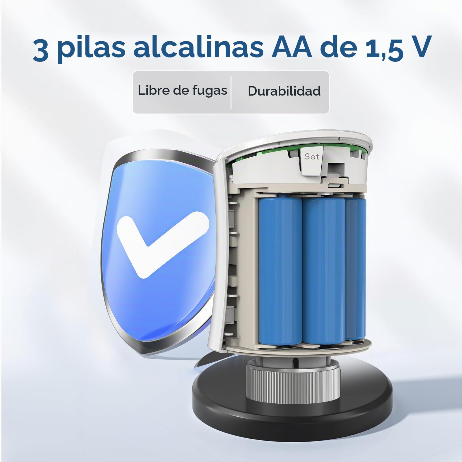 SALCAR WiFi Termostato Conectado TRV706W Cabezal termostático Compatible con Amazon Alexa & Google Home Programable Tuya Termostato Radiador, No se Requiere Puerta de Enlace