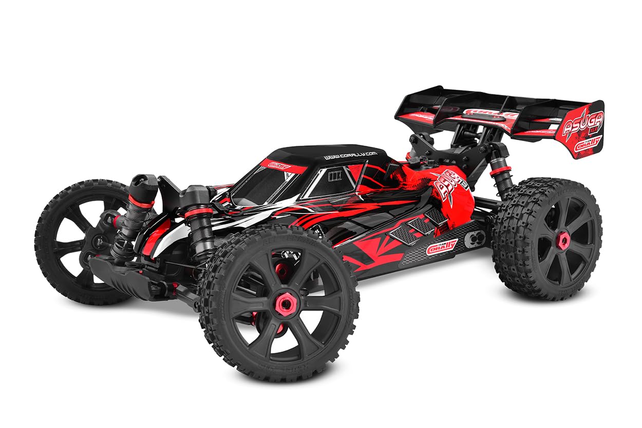 Amazon.com: Corally 00288-R Asuga XLR 6S RTR - Red : Toys & Games