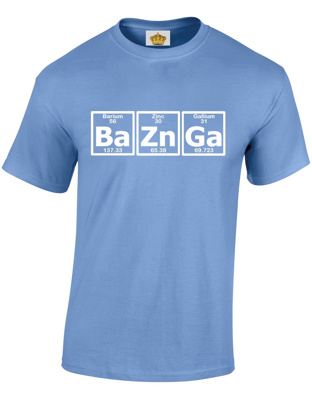 Crown DesignsBazinga Periodic Table Comedy TV Show Inspired for Men & Teenagers T-Shirts Tops
