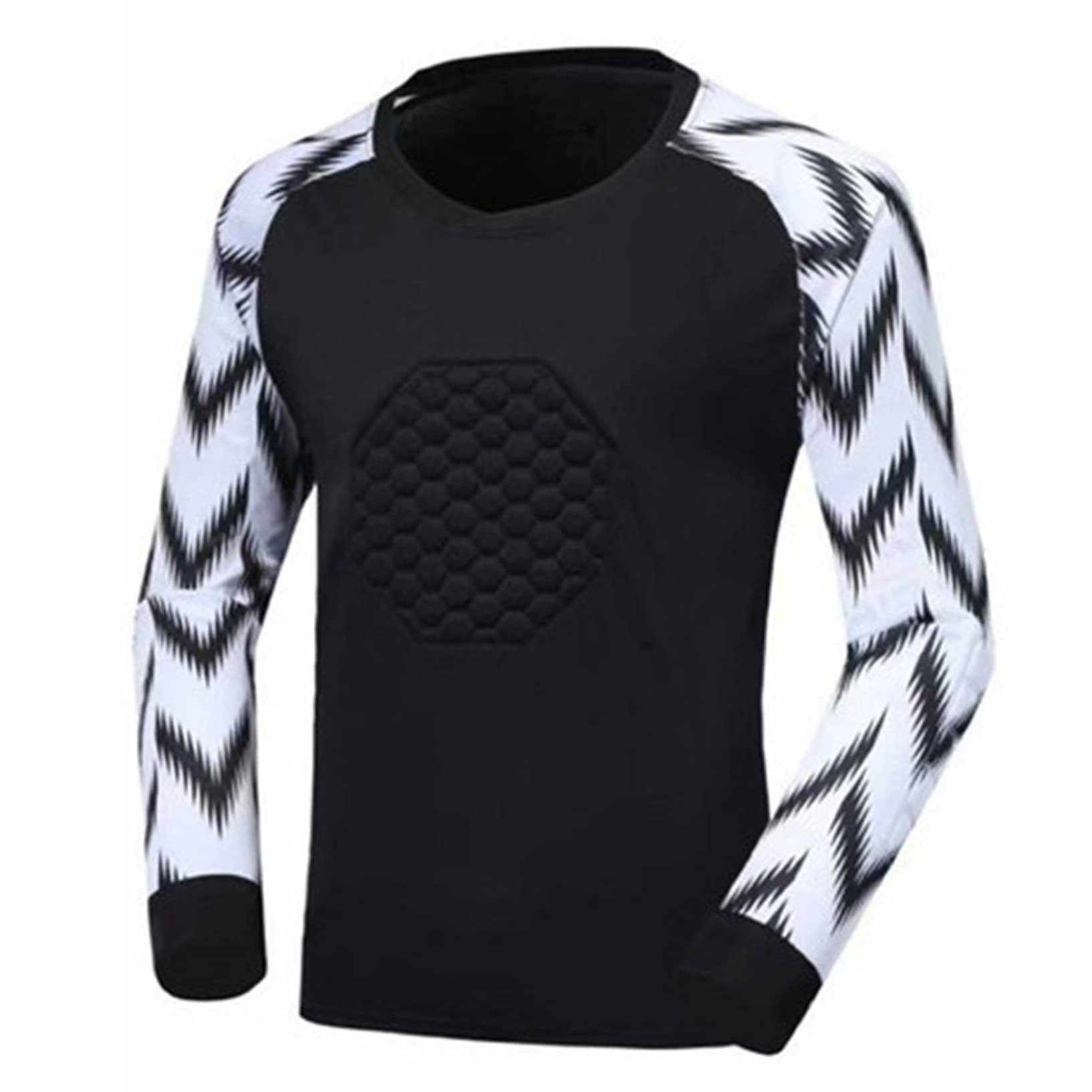 Oyolan Enfant Garçon Maillot de Gardien de Football avec Short Ensemble Gardien de But de Sport Foot Tenue Rembourré 8-16 Ans