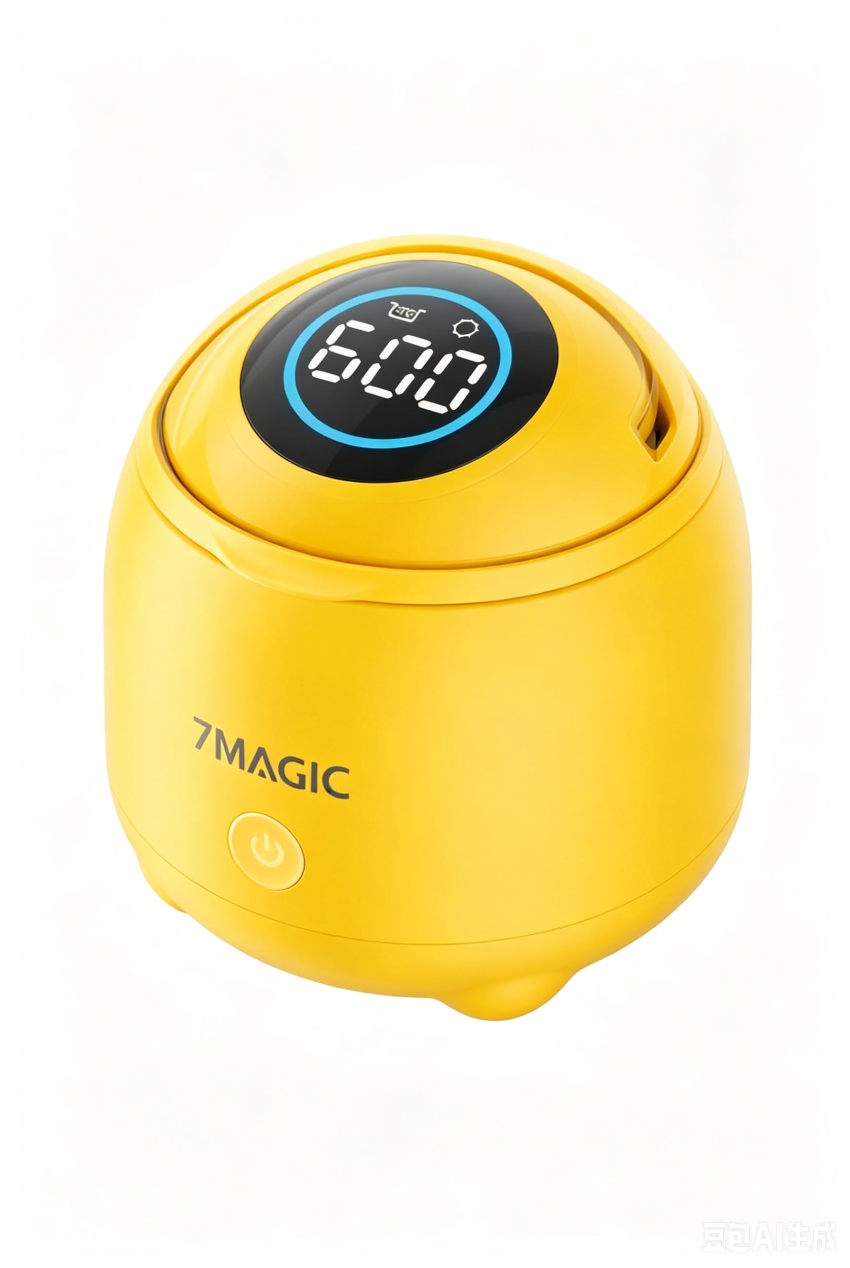 7MAGIC Pulitore ultrasuoni per bite dentale, 48 kHz, UV-C, Giallo