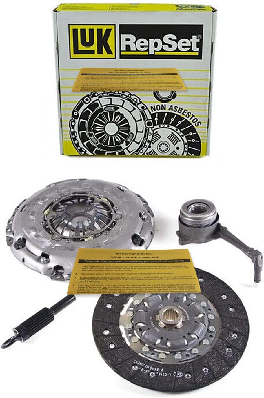 LUK Complete Clutch Kit for Volkswagen 2.0L TDI - Compatible with Beetle, Golf, Jetta, and Passat - Precision Engineered, Durable, and High-Performance Replacement