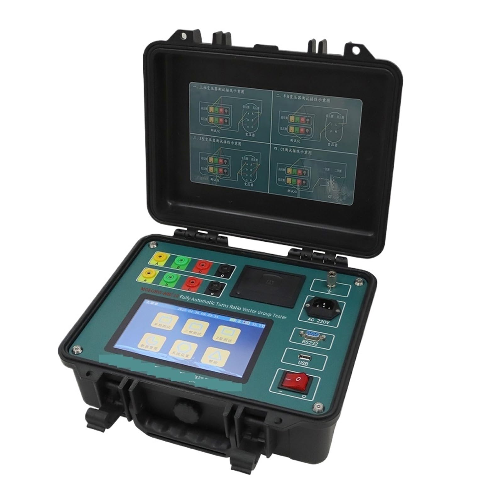 Tester di carico elettronico, WBC10 TTR Equipo De Prueba Trasformatore ad alta precisione trasforma il tester del rapporto Tester automatico del trasformatore TTR